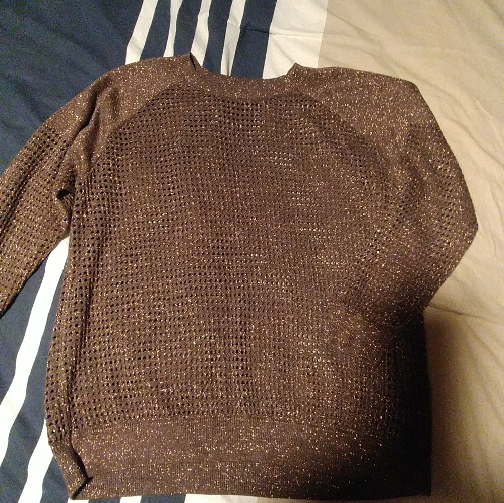 Express Top Brown and Gold size L